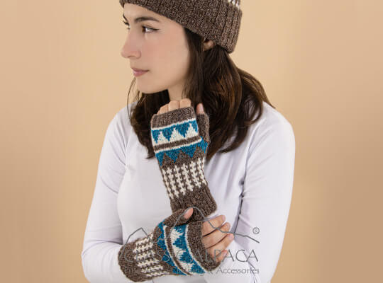 Colette Brushed Alpaca Fingerless Gloves