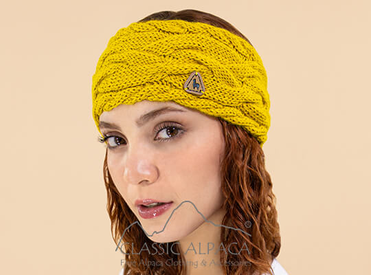 Braided knit Alpaca Headband