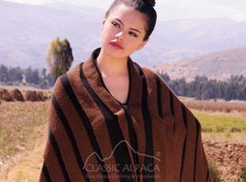 Two-in-One Poncho & Shawl Alpaca