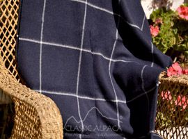 Woven & Brushed Plaid Baby Alpaca Throw Woven & Brushed Plaid Baby Alpaca Throw
