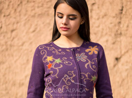 Desert Flower Alpaca Cardigan