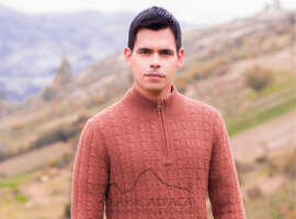 Joseph Zip Neck Alpaca Sweater