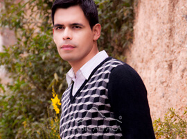 Optical V-Neck Sweater