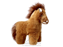 Alpaca Fur - Horse Ornament 12 inches Alpaca Fur - Horse Ornament 12 inches