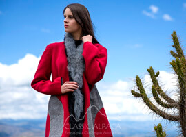 Reversible Alpaca Coat With Pockets