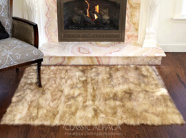 Baby Alpaca Multicolor Fur Rug