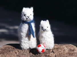 Needle Felted My Father Baby Alpaca