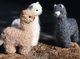 Needle Felted Baby Alpaca