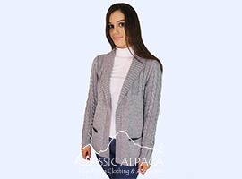 Micaela Cable Alpaca Cardigan