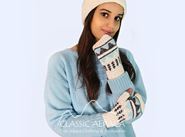 Colette Brushed Alpaca Fingerless Gloves