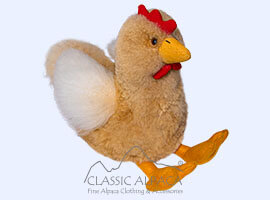 Baby Alpaca Fur-Hen Ornament 13" Baby Alpaca Fur-Hen Ornament 13"