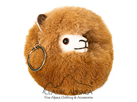 Keychain Baby Alpaca Fur Face 4" Keychain Baby Alpaca Fur Face 4"