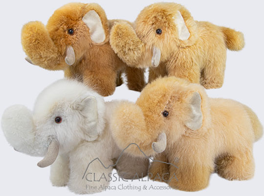 BABY Alpaca Fur- Mammoth Ornament 10 " BABY Alpaca Fur- Mammoth Ornament 10 "