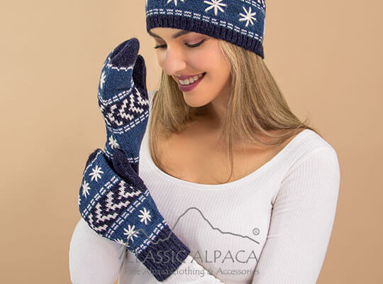 Nevada Alpaca Mittens - Fleece Lining