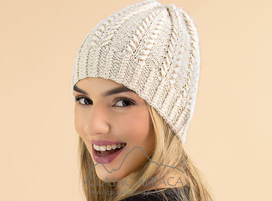 Herringbone Alpaca Hat at Alpaca Now Herringbone Alpaca Hat