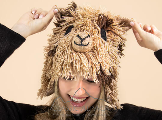 Cute Alpaca Hat with Ear Flaps