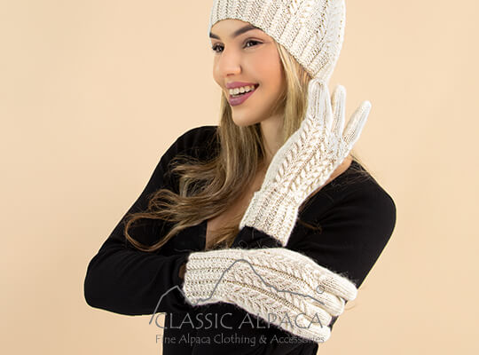 Herringbone Alpaca Gloves at Alpaca Now Herringbone Alpaca Gloves