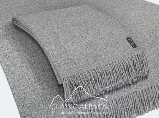 Woven & Brushed Baby Alpaca Throw