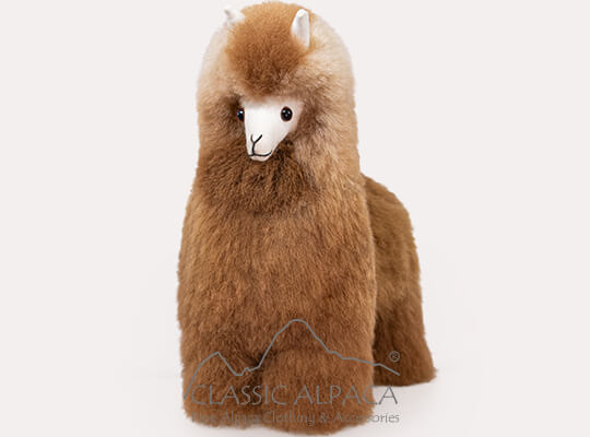 Baby Alpaca Cute Fur-Standing Alpaca 11 Inches