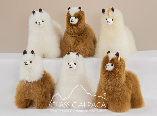 Baby Alpaca Cute Fur - Standing Alpaca 6 inches