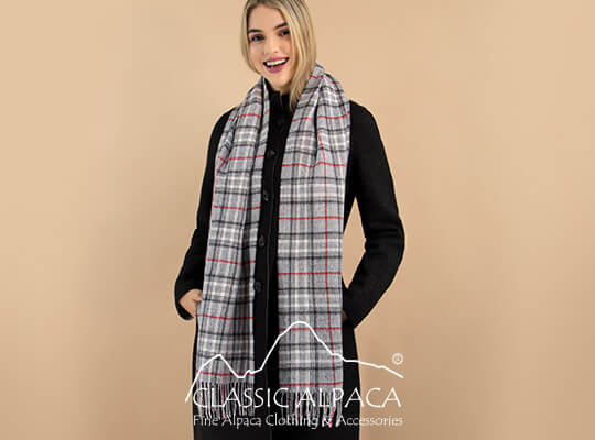Woven & Brushed New Scottish Alpaca Scarf