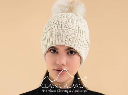 Brittany Pom Pom Alpaca Hat
