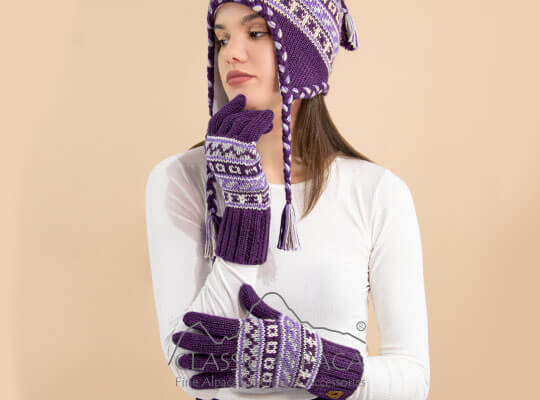 Peruvian Alpaca Gloves - Fleece Lining
