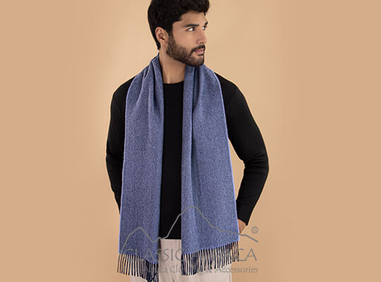 Woven & Brushed Herringbone Imperial Baby Alpaca Scarf