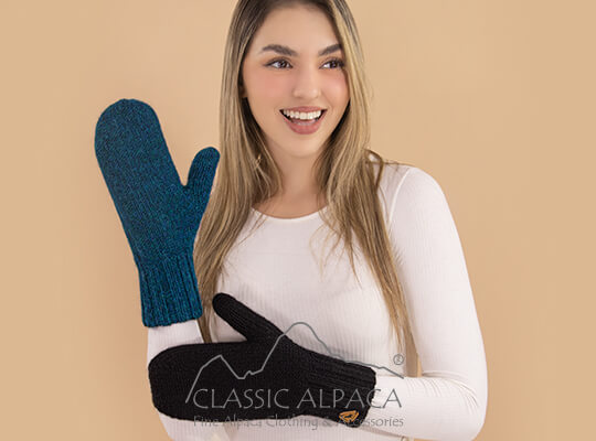 Reversible Alpaca Mittens Heavy Weight
