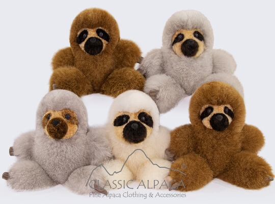 Baby Alpaca Fur - Sloth Ornament 15 inches