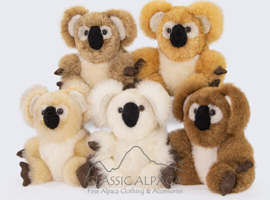 Baby Alpaca Fur-Koala Bear 10 inches