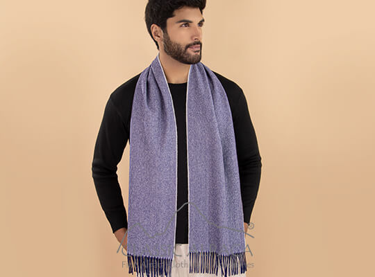 Woven & Brushed Herringbone Imperial Baby Alpaca Scarf