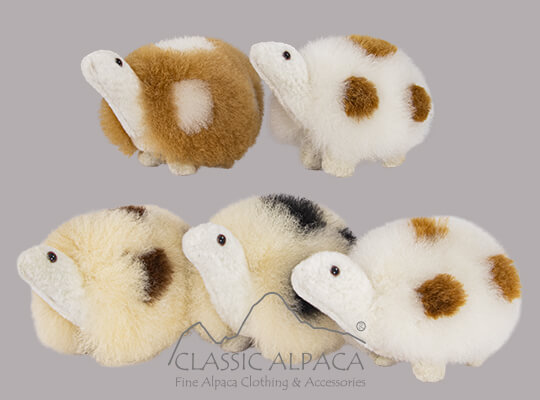 Baby Alpaca Fur - Tortoise Ornament 5 Inches