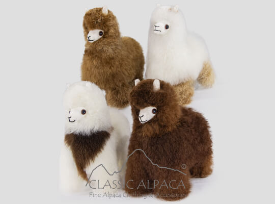 Baby Alpaca Cute Fur-Standing Alpaca 8 Inches