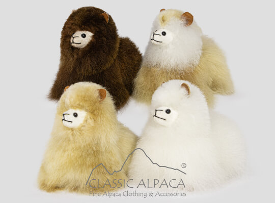 Baby Alpaca Fur-Standing Alpaca 4 Inches