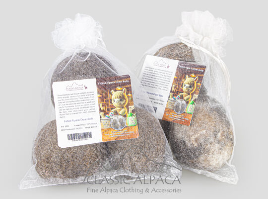 Alpacas Dryer Balls, Natural Alpaca Wool Eco Friendly Felted Laundry Product