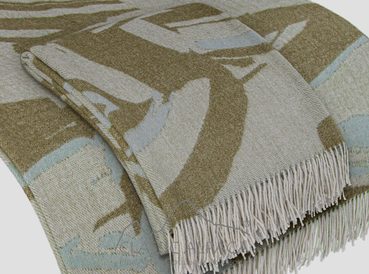 Woven & Brushed Abstract Baby Alpaca Throw