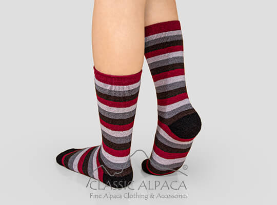 Premium Colors Striped Alpaca Socks