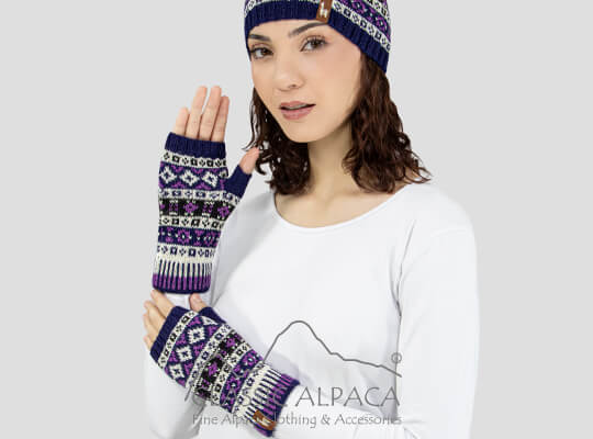 Summit Knit Alpaca Fingerless Gloves