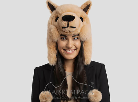 Premium Baby Alpaca Fur - Alpaca Hat With Ear Flaps