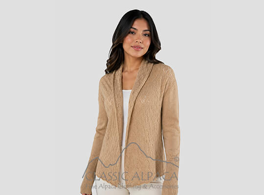 Chelsea Baby Alpaca Lace Cardigan