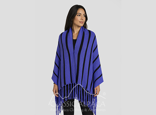Two-in-One Poncho & Shawl Alpaca