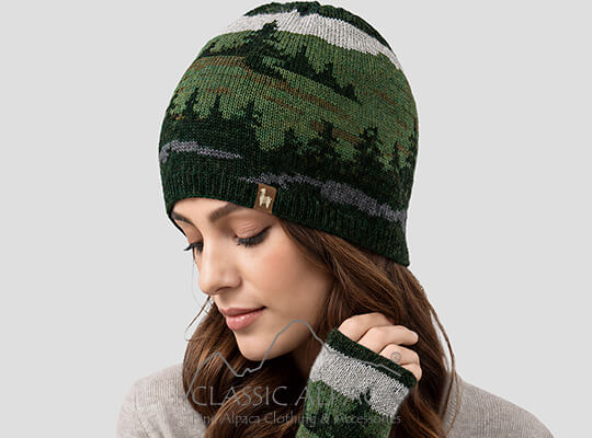 Evergreen Baby Alpaca Hat