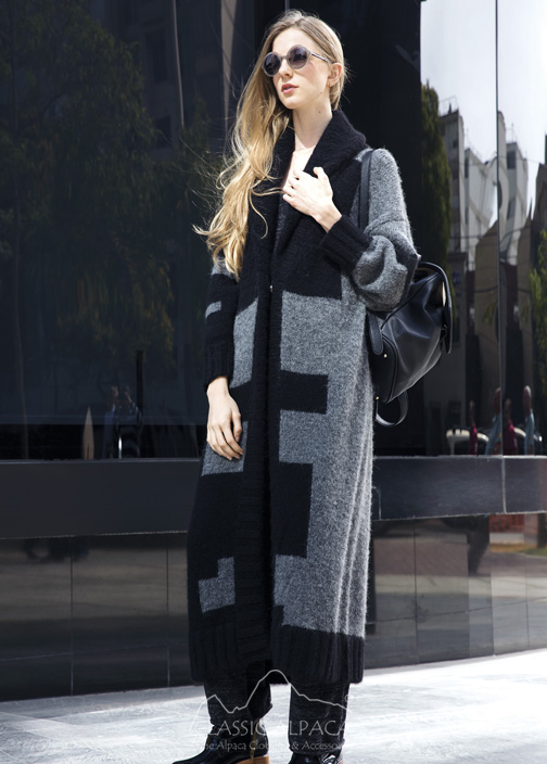 Eithne Oversized Long Coat | Classic Alpaca Peru