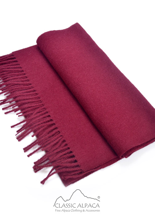 Woven & Brushed Baby Alpaca Scarf