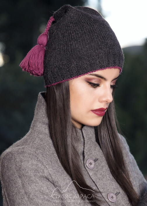 Tassel Baby Alpaca Hat