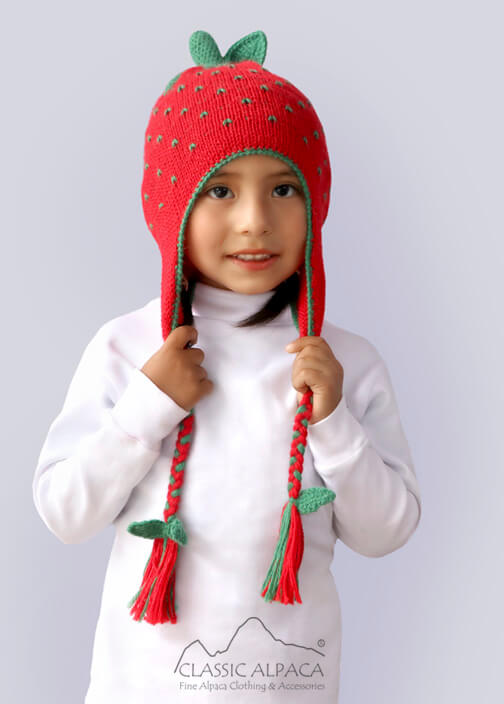 Alpaca Kids-Sweet Strawberry Chullo