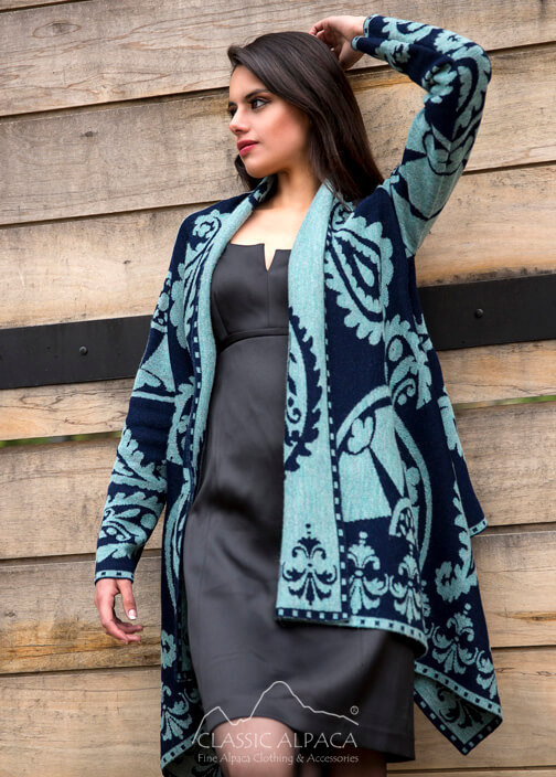 Alva  Alpaca Long Cardigan 