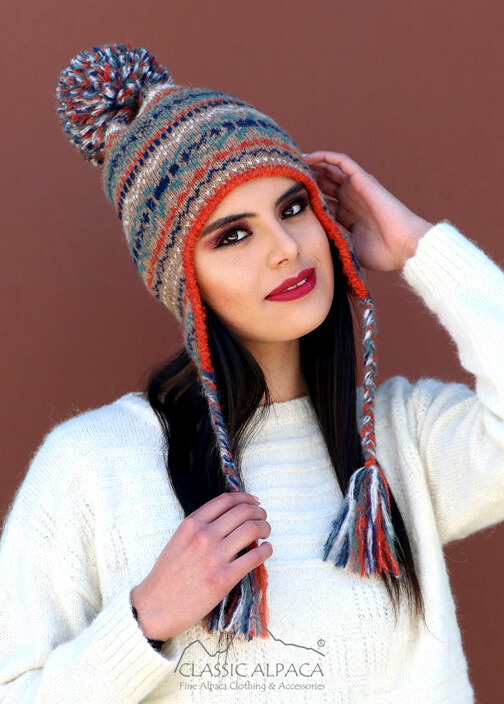 Skye Brushed Alpaca Hat with Ear Flaps | Classic Alpaca Peru