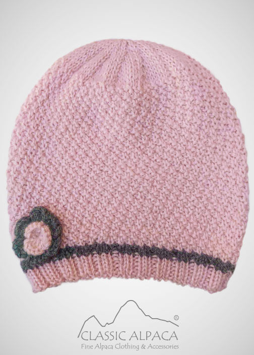 Flower Baby Alpaca Toddler Hat